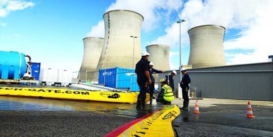 protection inondation d'une centrale nucléaire megasecur europe